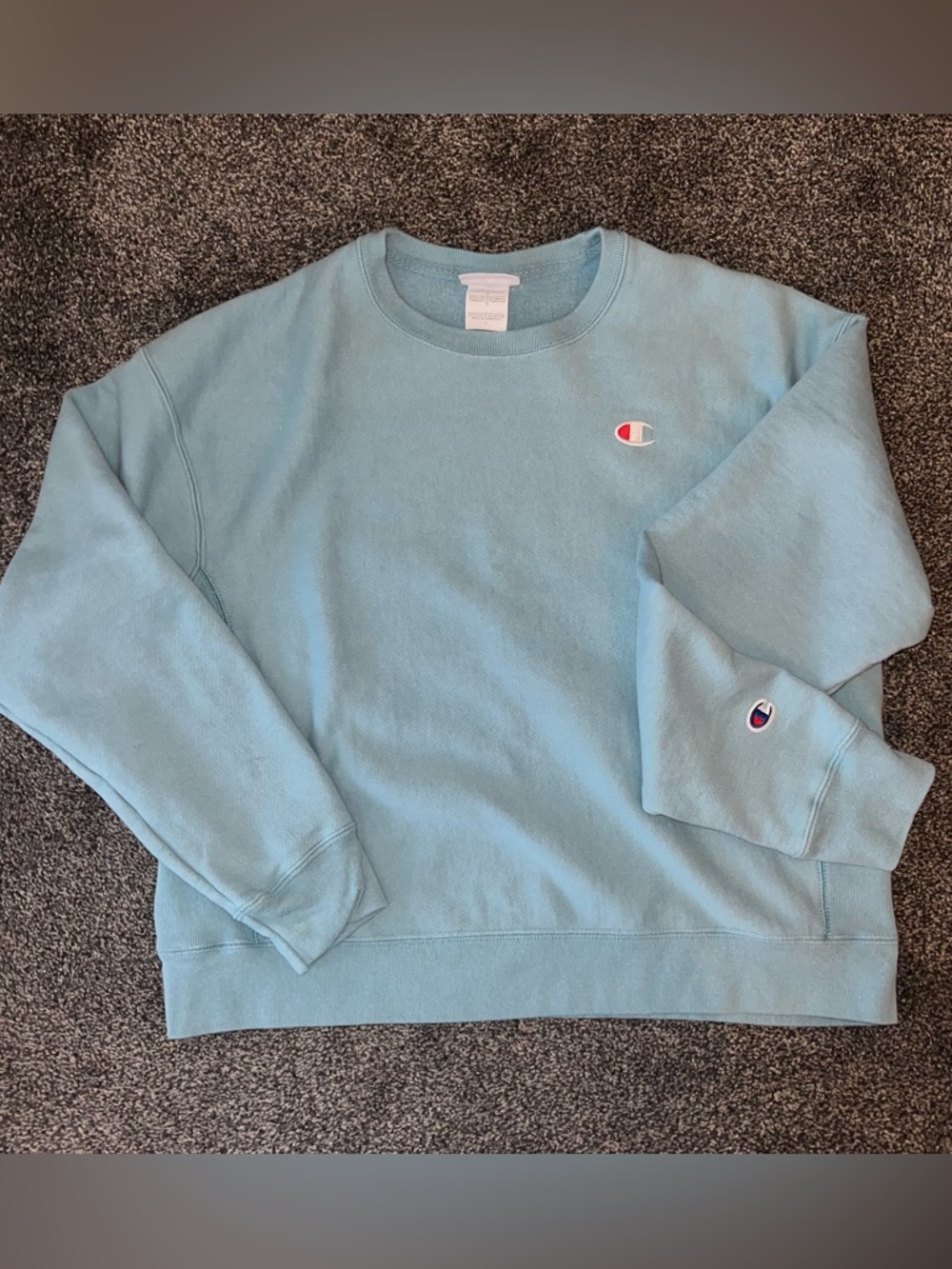 Champion Blue Pullover Crewneck Sweatshirt